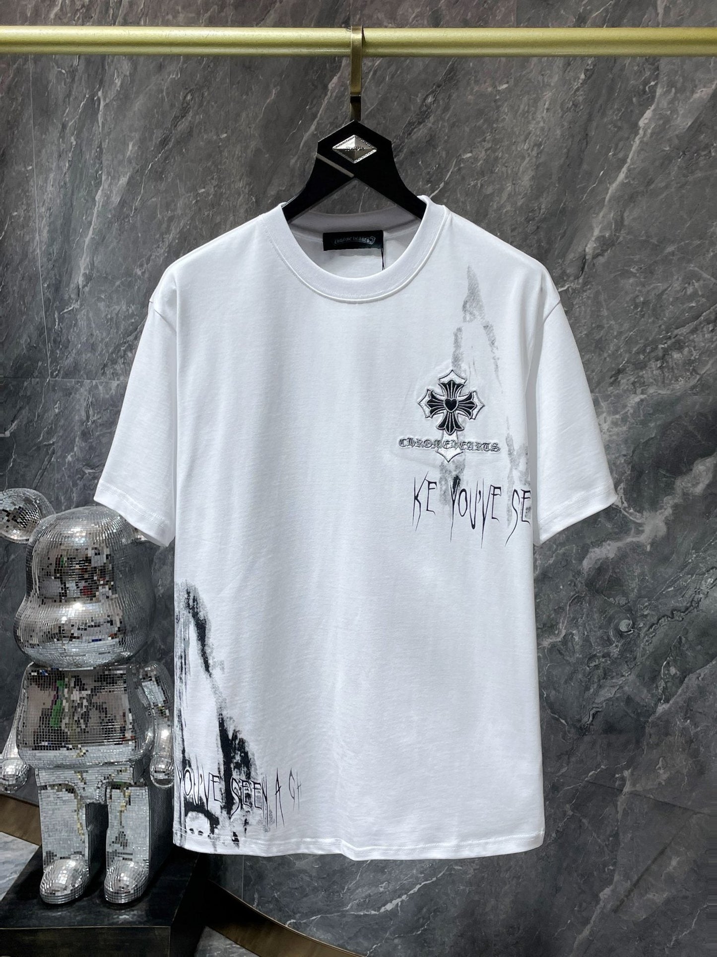 Chrome Hearts Floral Cross Graphic T-Shirt — hero