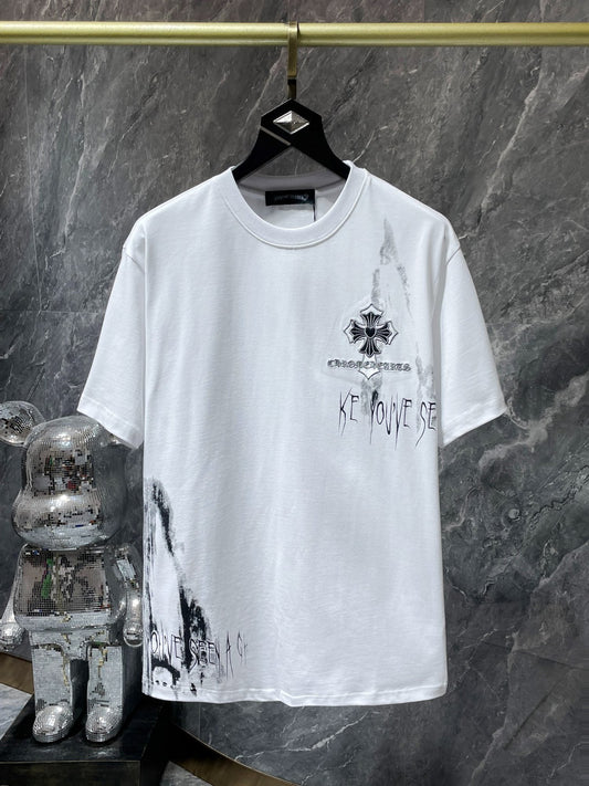Chrome Hearts Floral Cross Graphic T-Shirt — hero