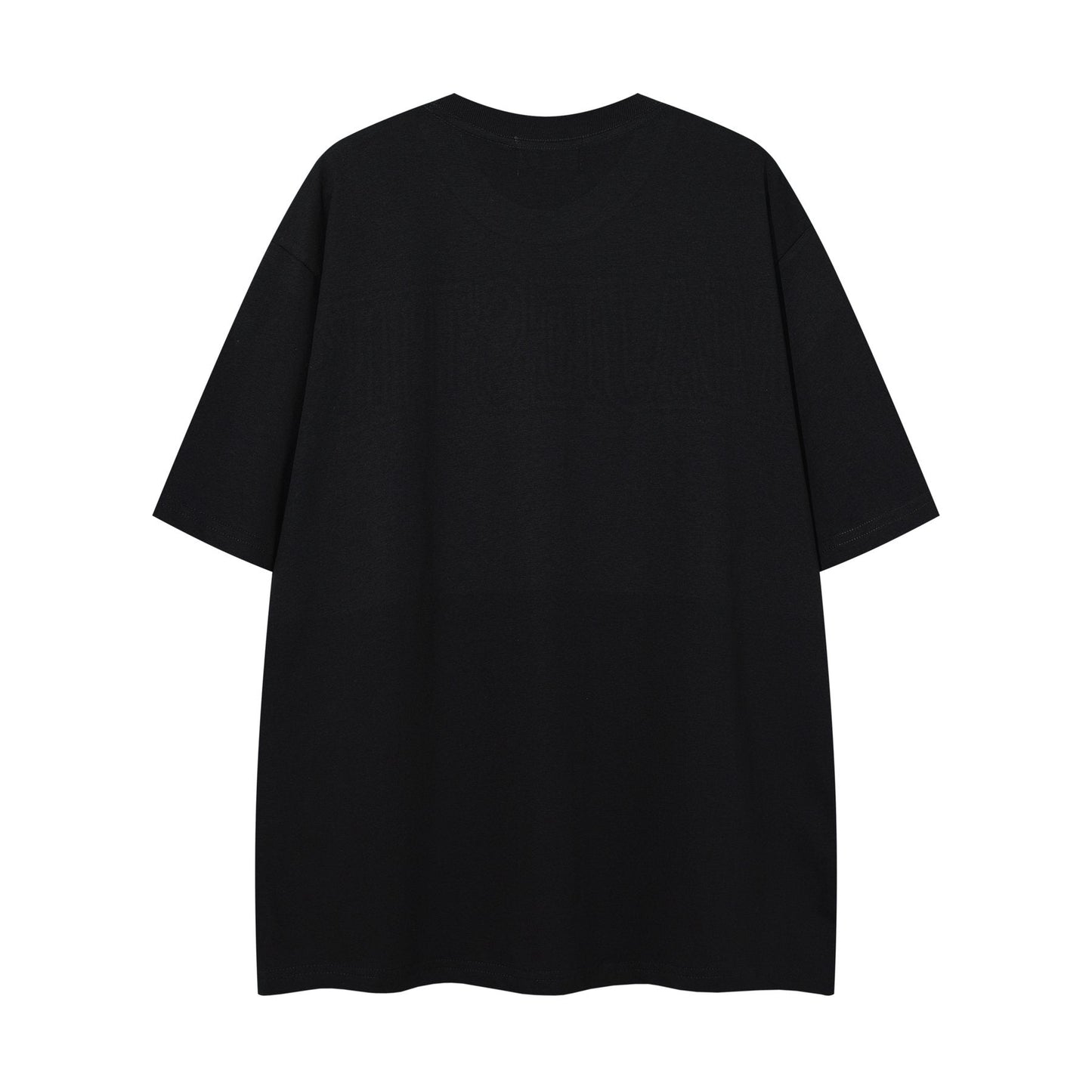 MAJESTIK Distressed Rhinestone Graphic T-Shirt — back