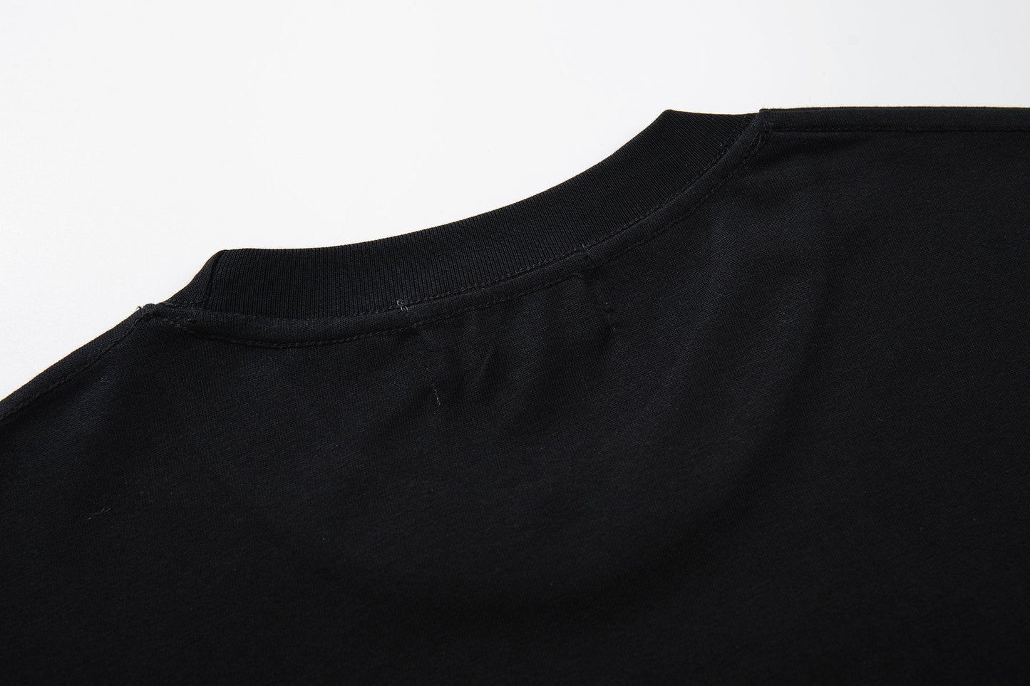 MAJESTIK Distressed Rhinestone Graphic T-Shirt — detail