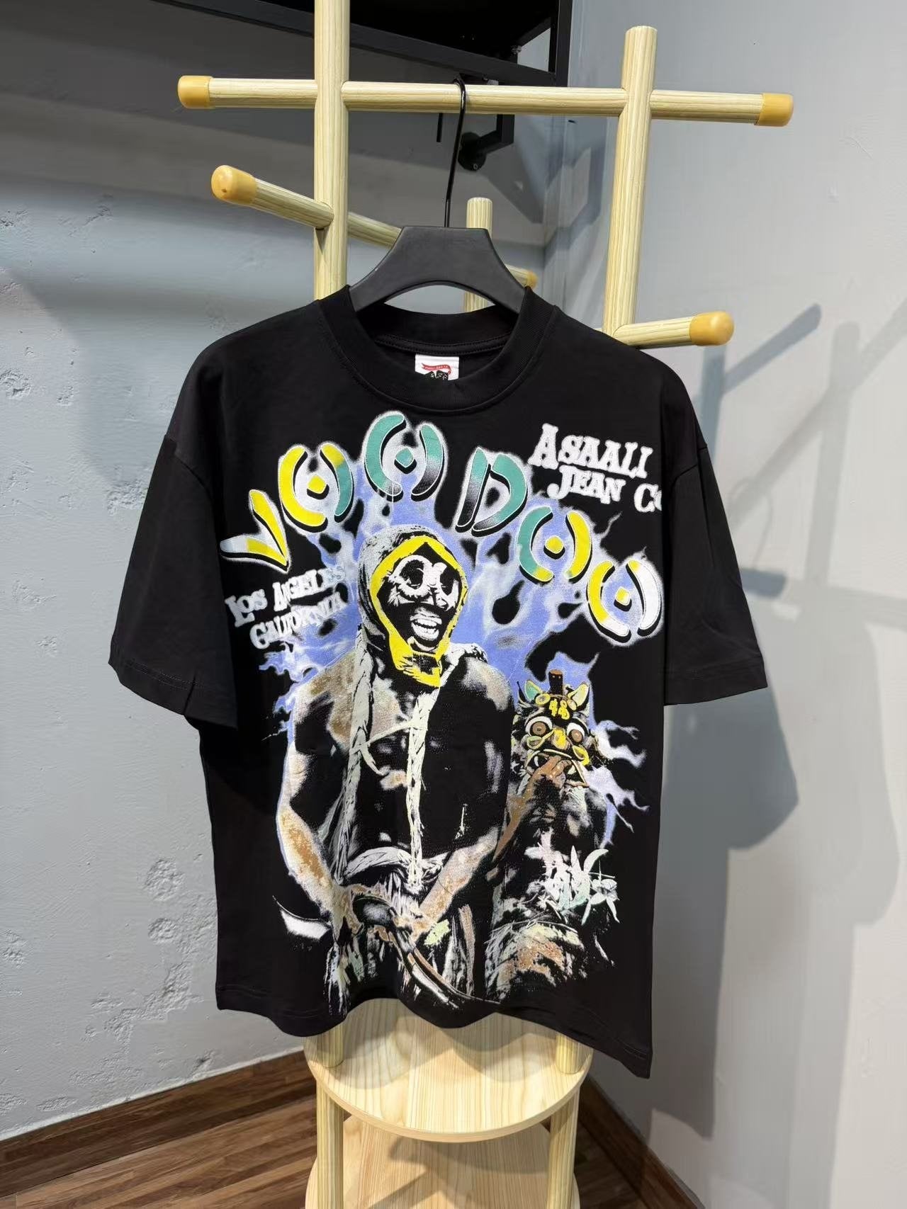 ASAALL Los Angeles Skull Graphic T-Shirt — front