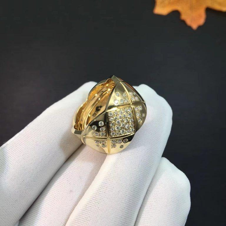 Chanel Crush Ring Gold Cubic Zirconia