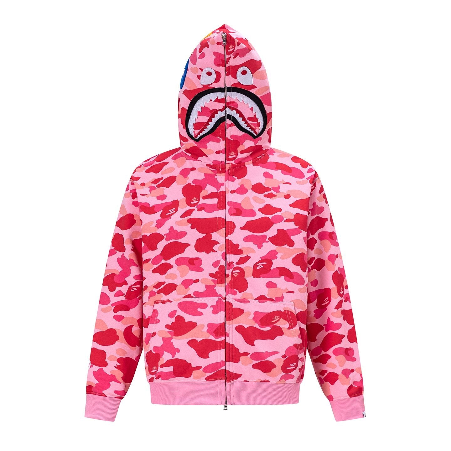 BAPE Shark Camo Full-Zip Hoodie — front