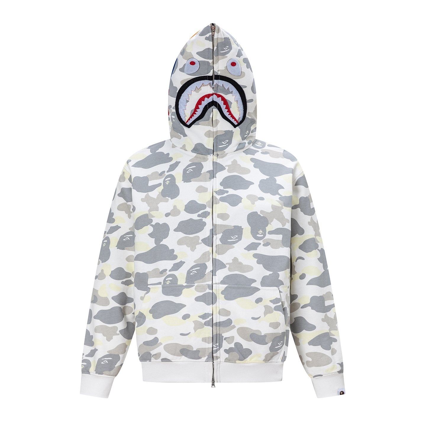 BAPE Shark Camo Full-Zip Hoodie — front