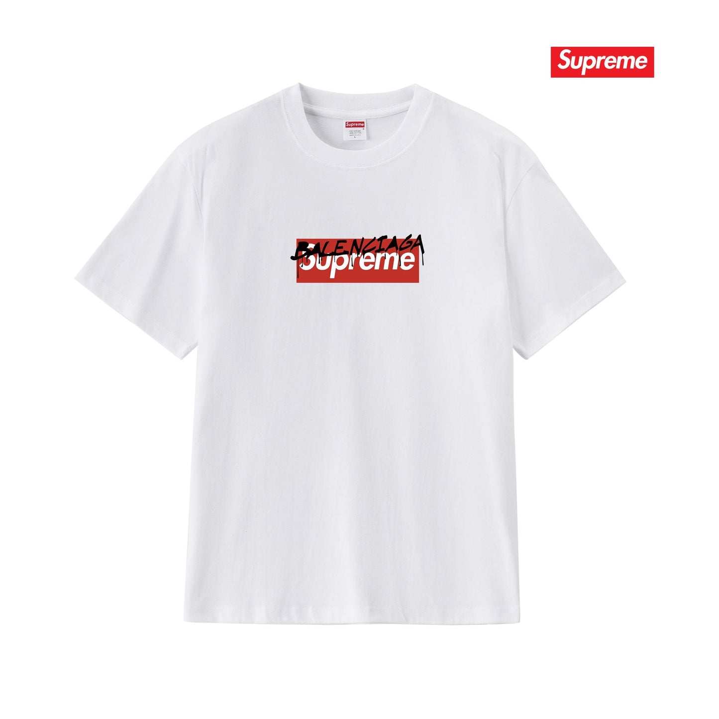 Supreme Balenciaga-Style Box Logo T-Shirt — hero