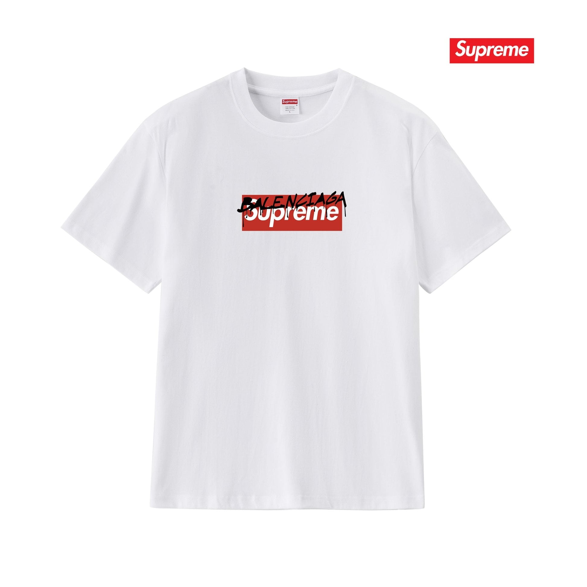 Supreme Balenciaga-Style Box Logo T-Shirt — hero