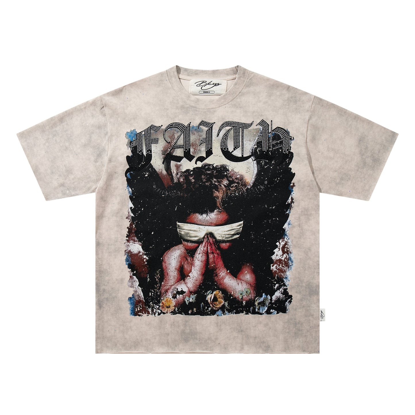 BKYS Revival Blindfolded Portrait Rhinestone-Style T-Shirt — hero