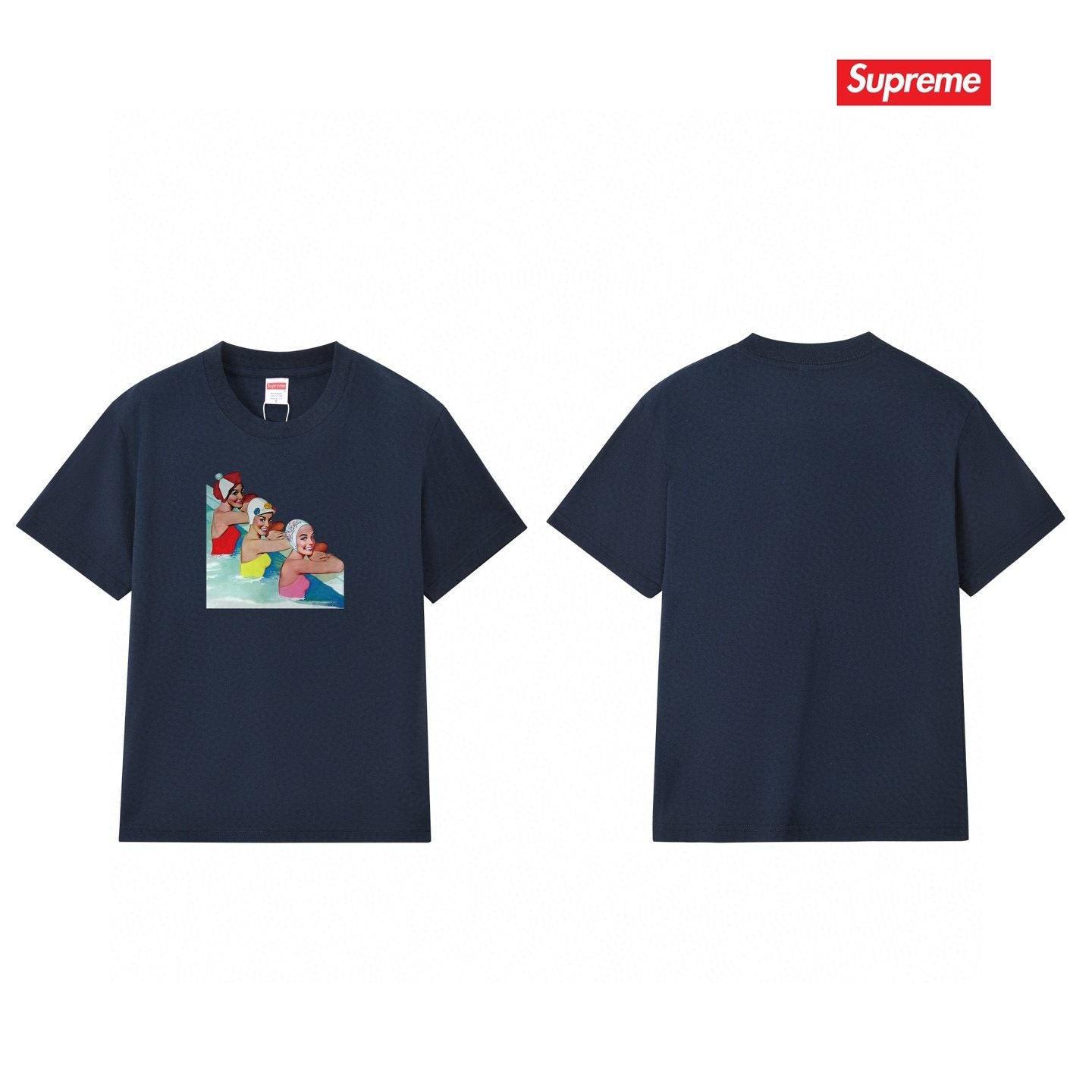 Supreme Swimmer Pool Graphic T-Shirt — comparison