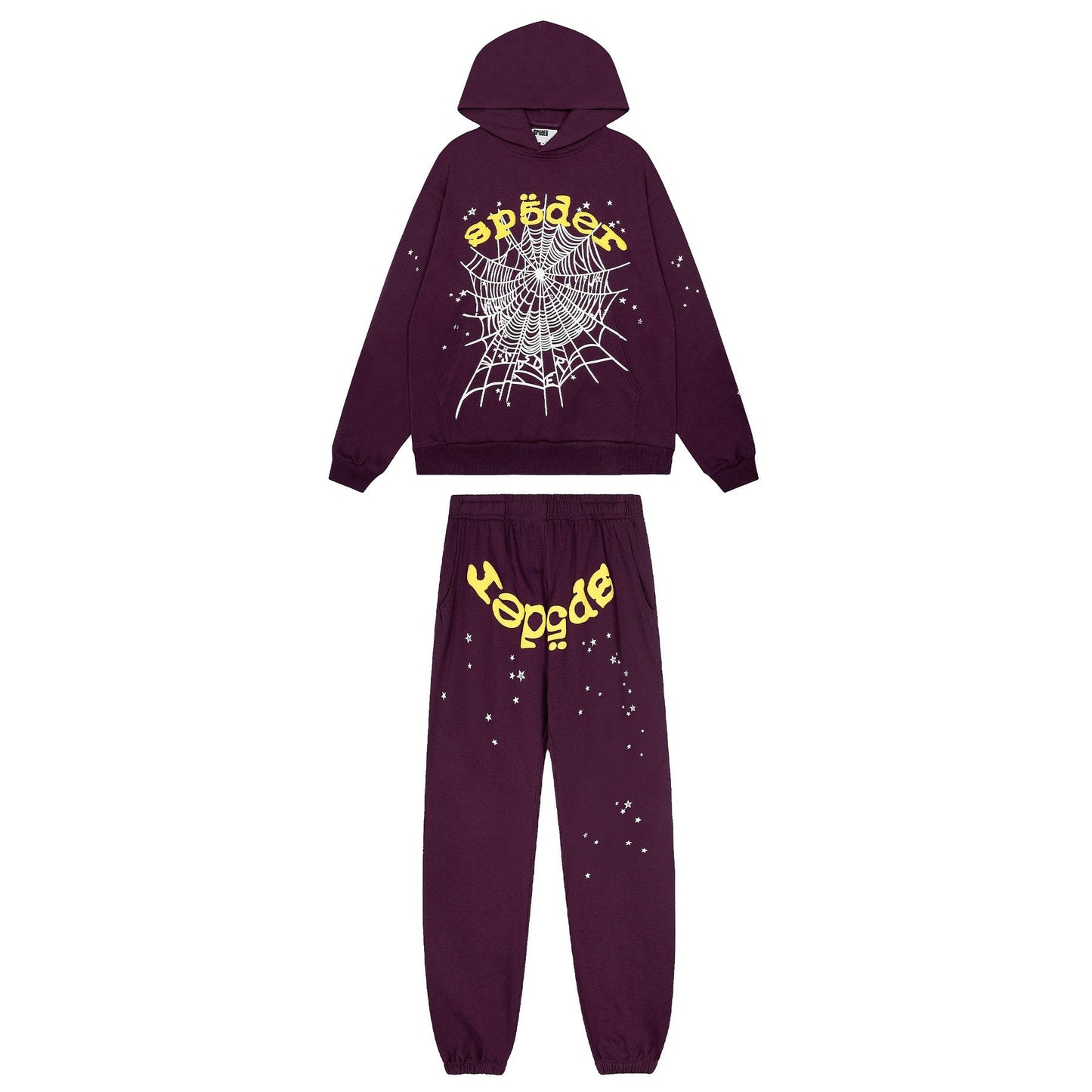 Sp5der Spiderweb Graphic Hoodie & Sweatpants Set — hero