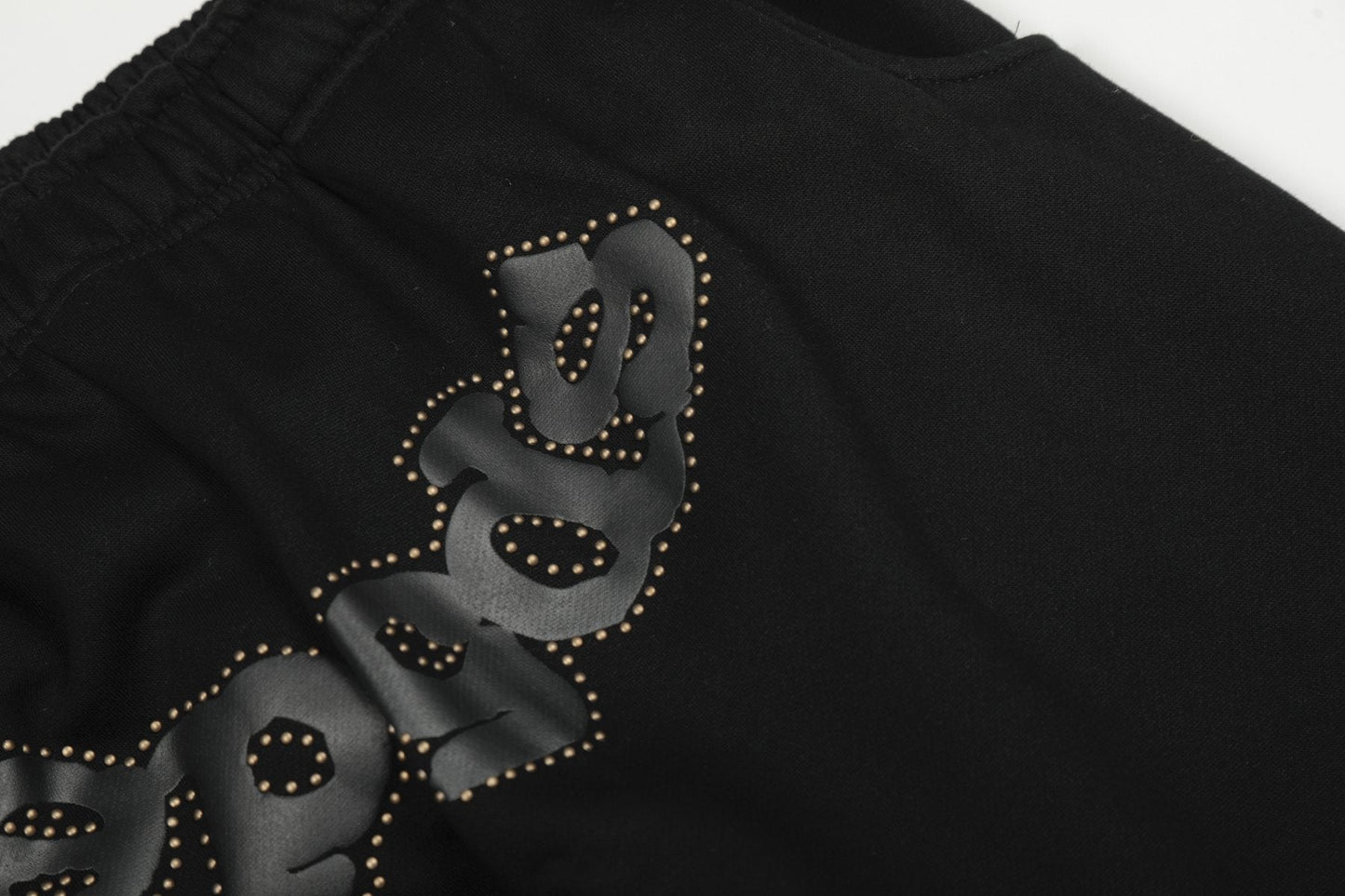 Sp5der Spiderweb Graphic Zip Hoodie & Sweatpants Matching Set — detail