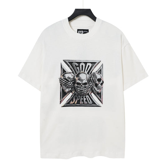 Godspeed Out of Many One Skull Graphic T-Shirt — hero