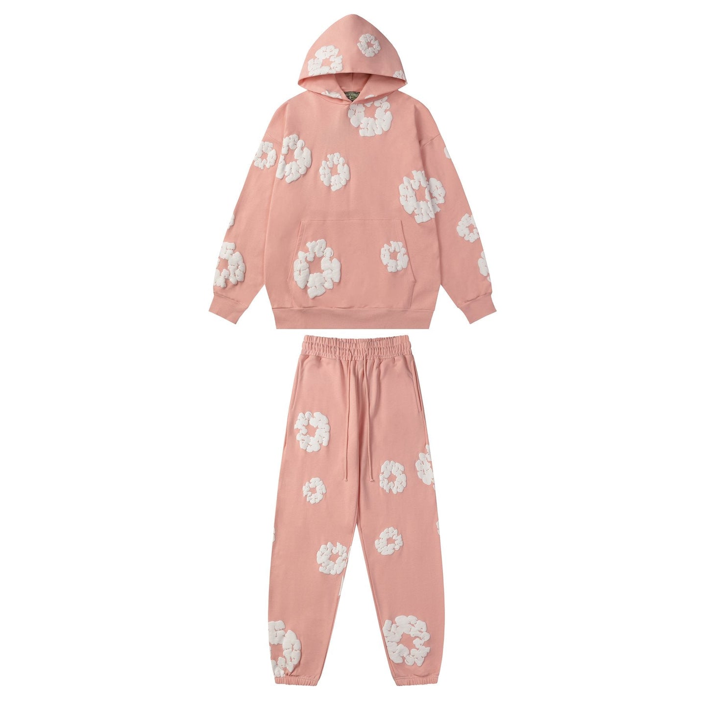 DENIM TEARS Floral Graphic Hoodie & Sweatpants Set — front