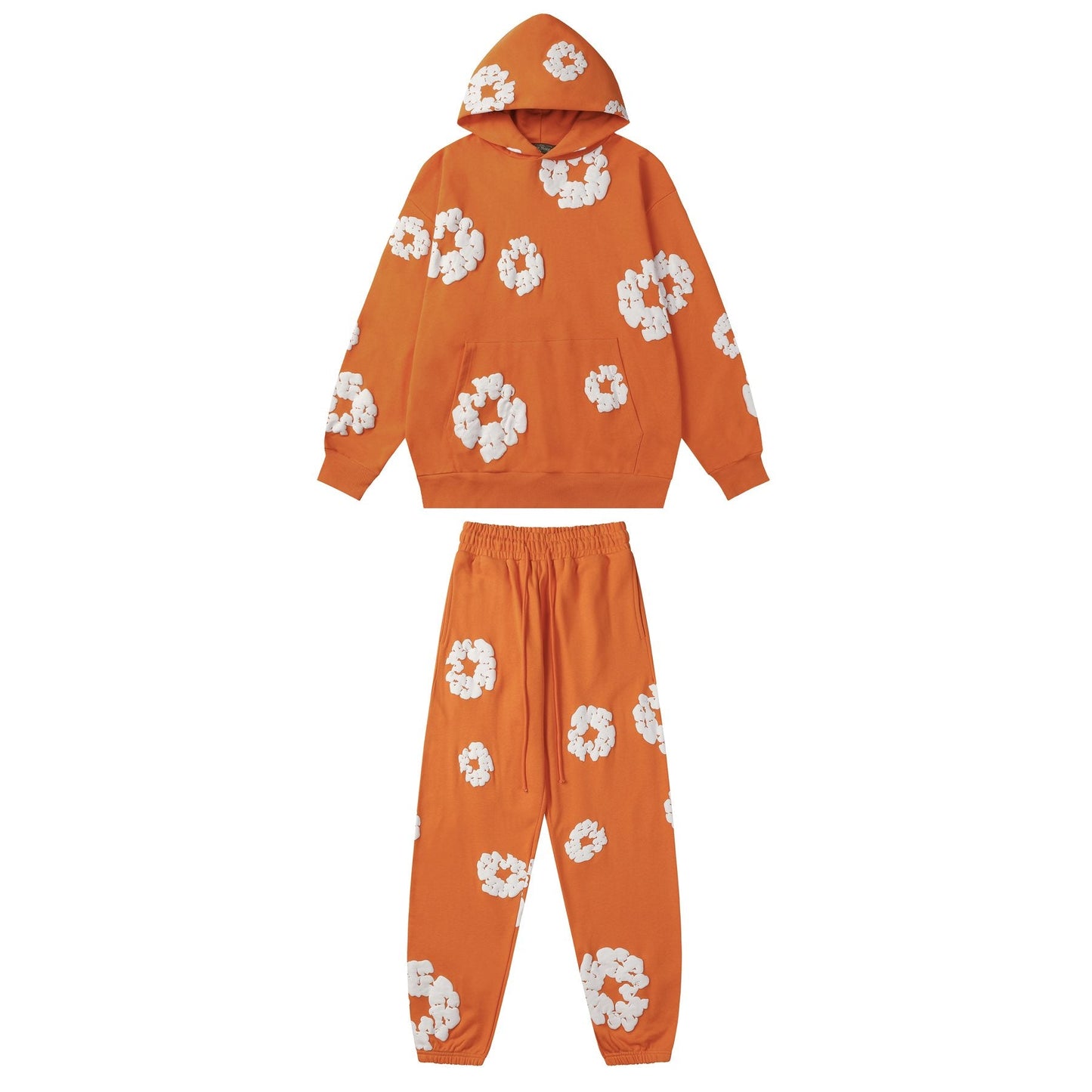 DENIM TEARS Floral Graphic Hoodie & Sweatpants Set — front