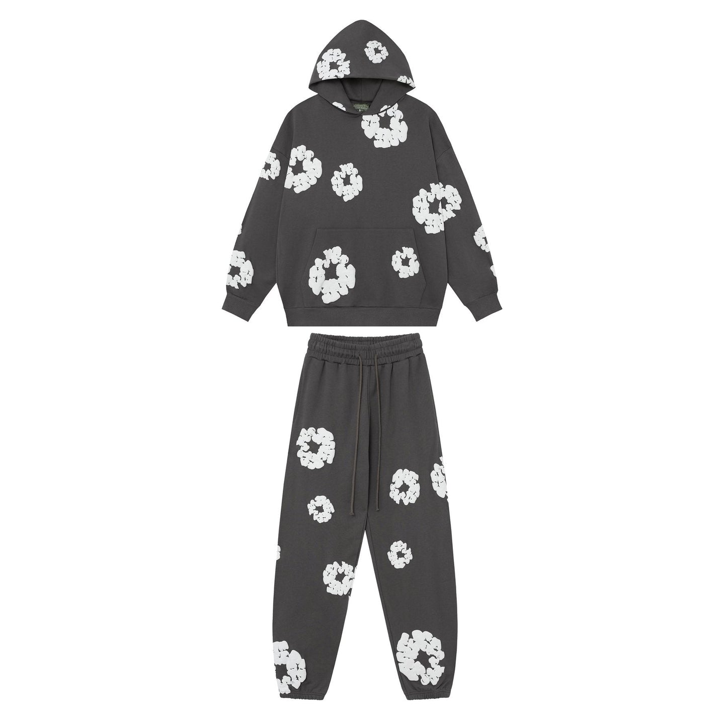 DENIM TEARS Floral Graphic Hoodie & Sweatpants Set — front