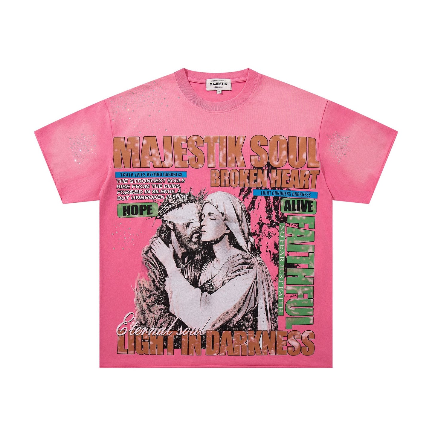MAJESTIK Broken Heart Graphic T-Shirt — hero