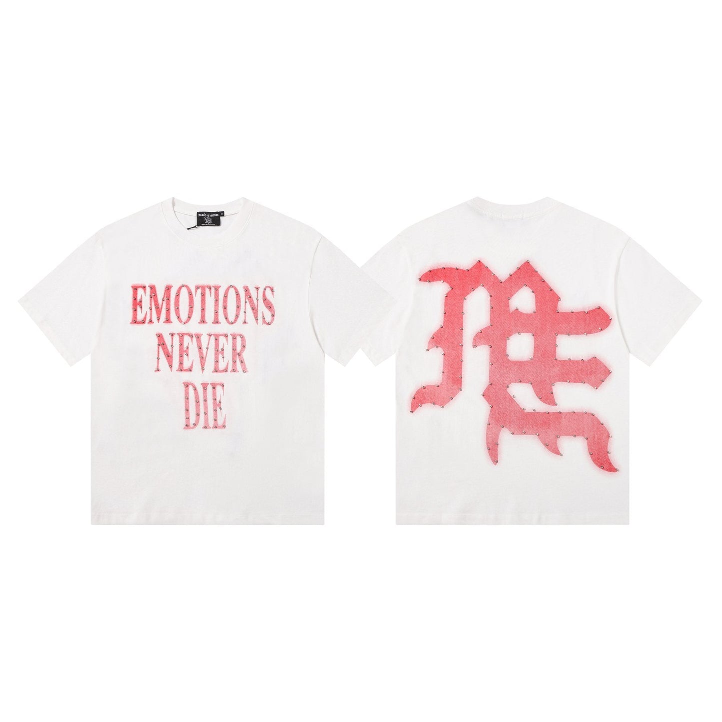 MIXED EMOTION Never Die Monogram Graphic T-Shirt — hero