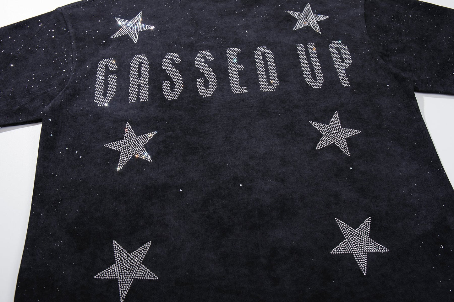 BKYS Revival Gassed Rhinestone Graphic T-Shirt — detail