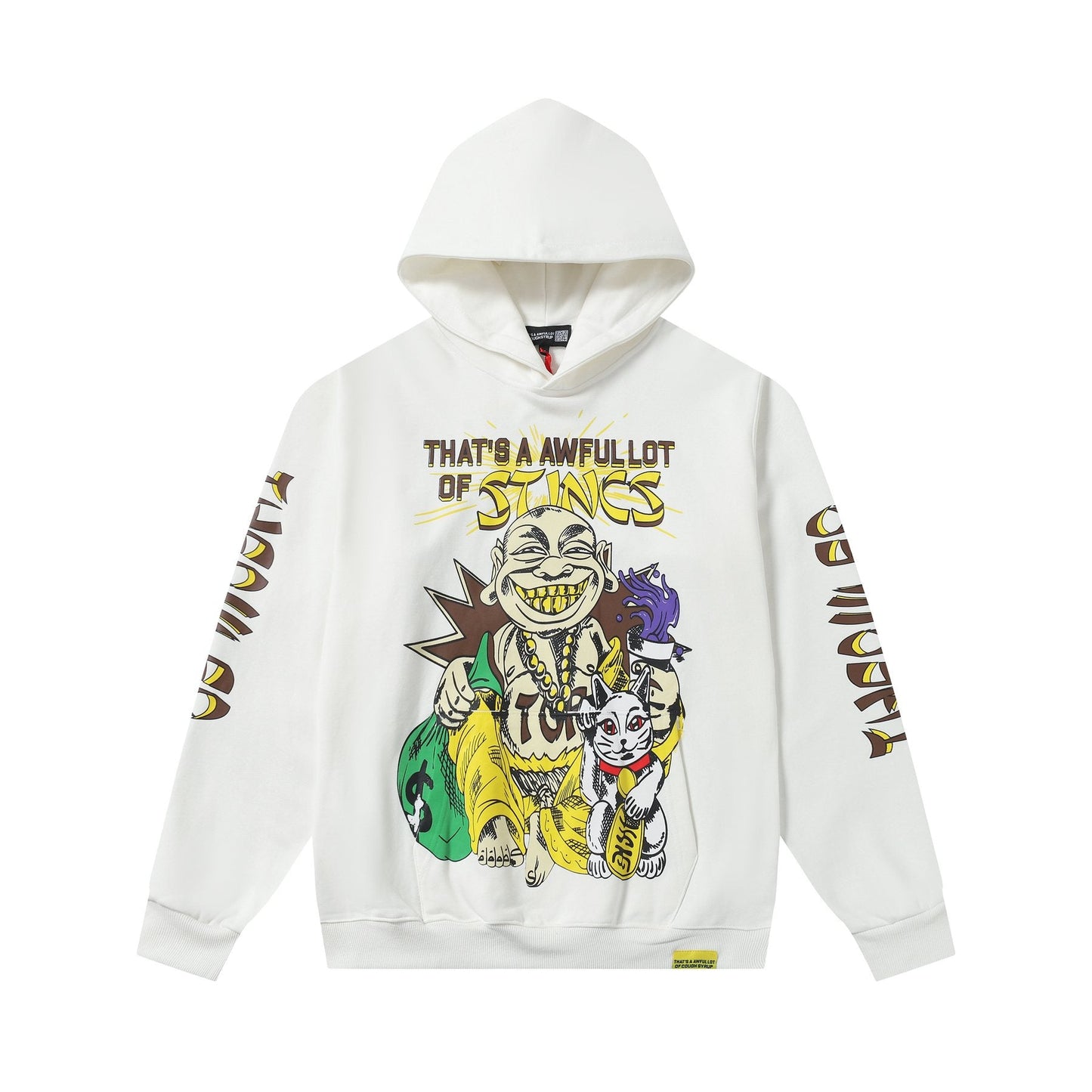 THAT'S A AWFUL LOT OF COUGH SYRUP Stings Character Graphic Hoodie — hero