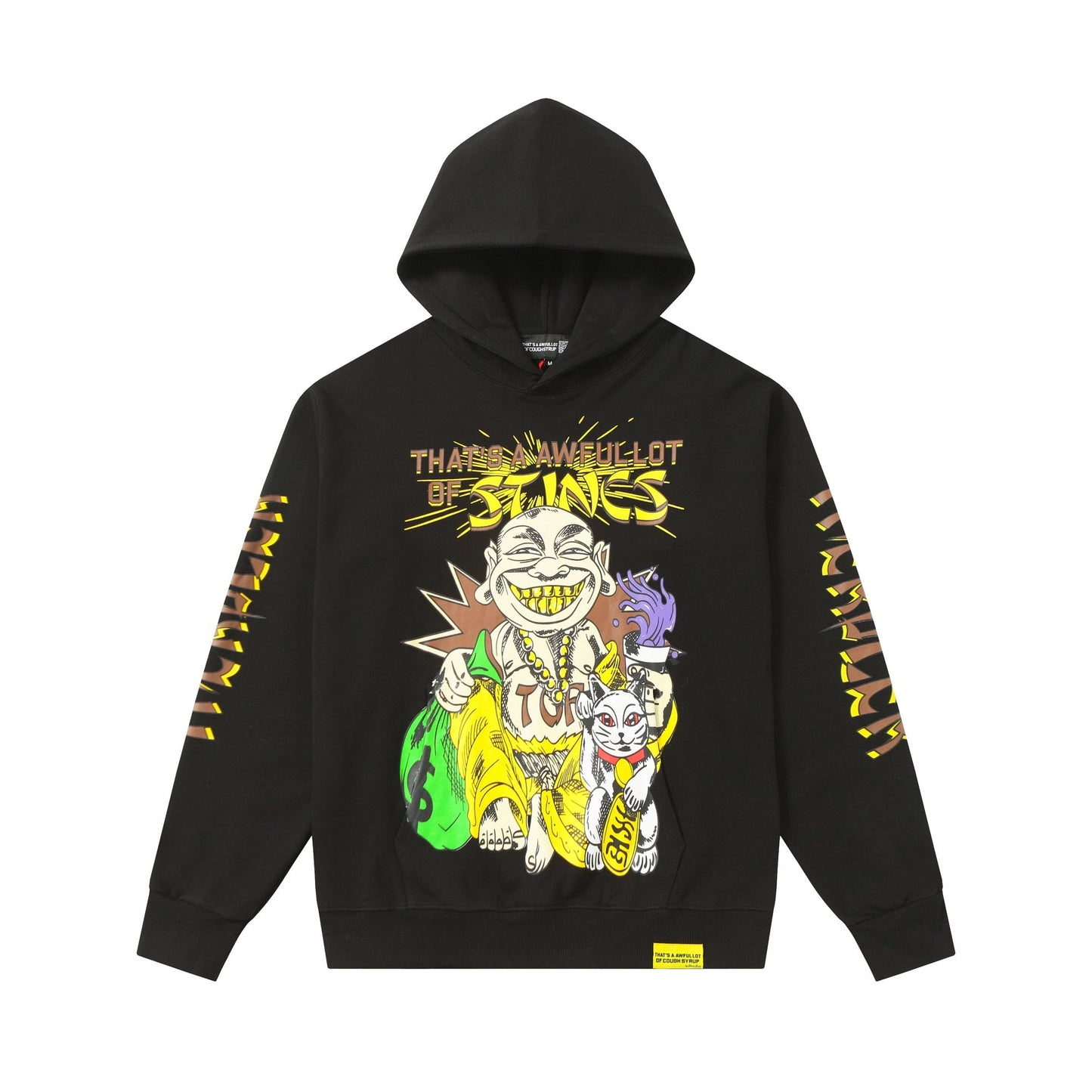 THAT'S A AWFUL LOT OF COUGH SYRUP Stings Character Graphic Hoodie — hero