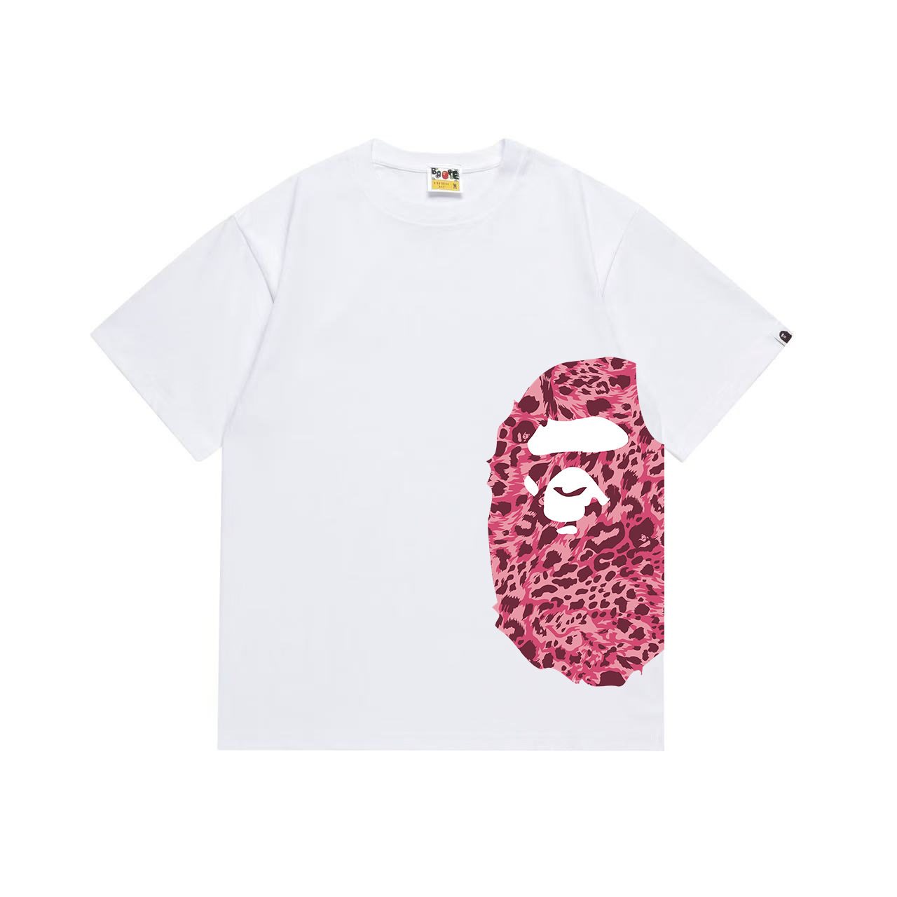 BAPE Pink Camo Ape Head Graphic T-Shirt — front