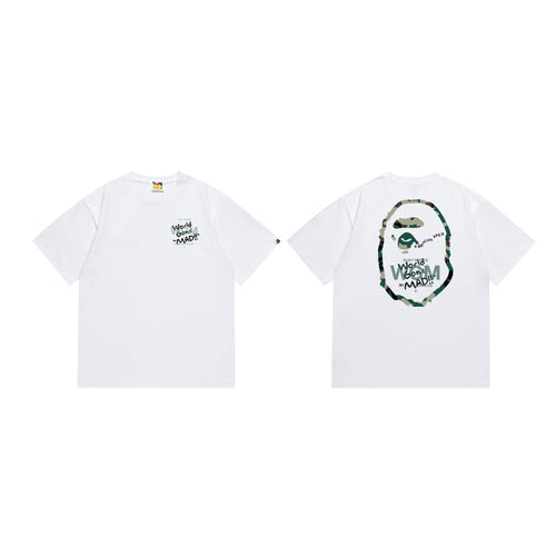 BAPE World Gone Mad Ape-Head Graphic T-Shirt — front