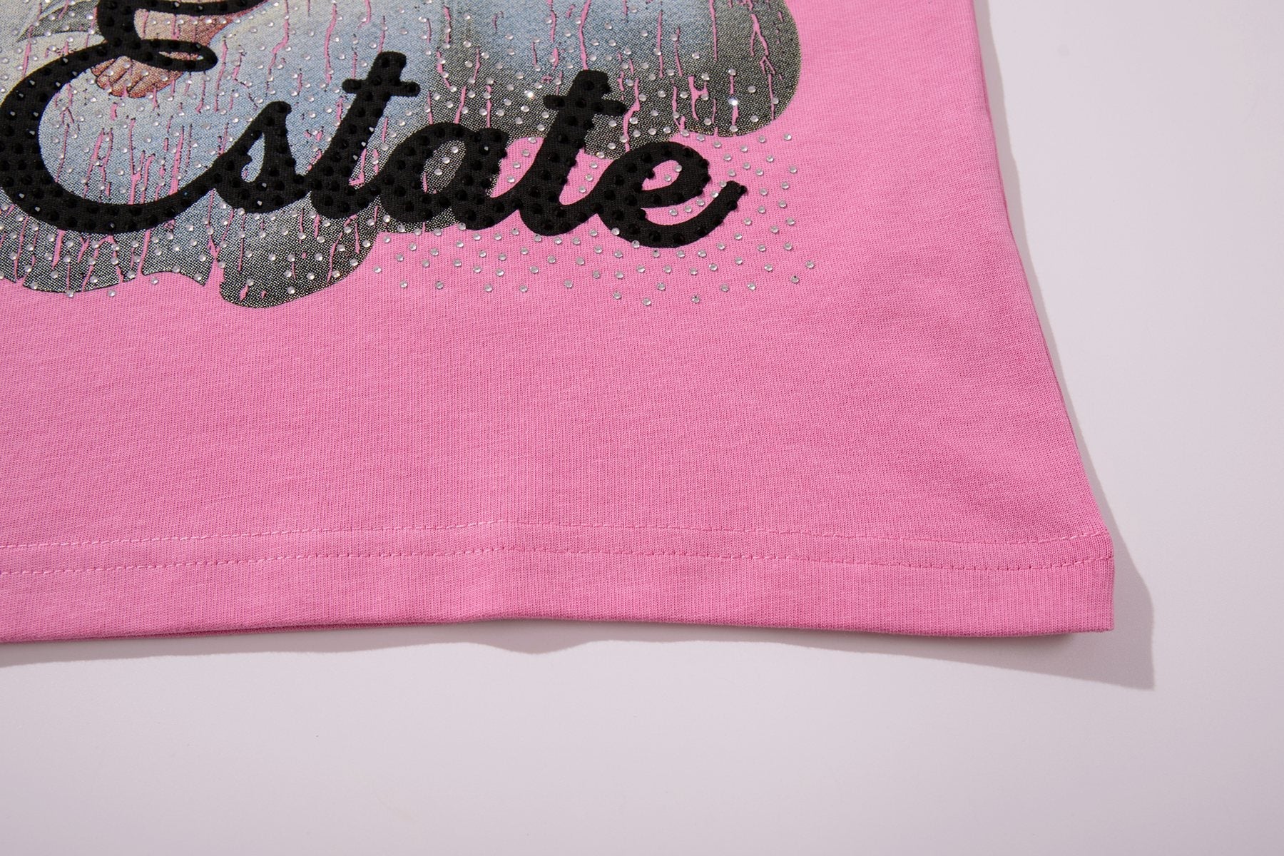 SUPPLY TEE Cherub Flame Graphic T-Shirt — detail