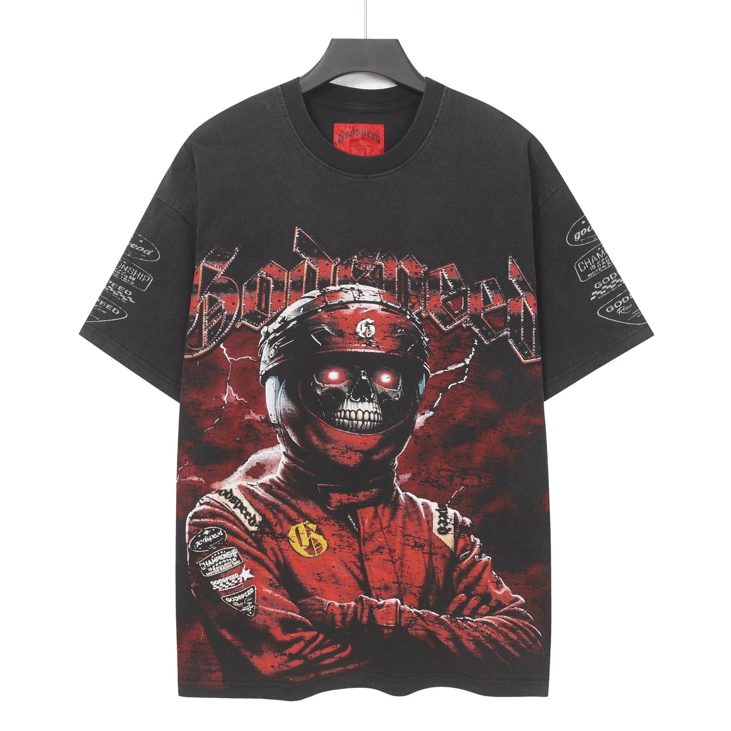 Godspeed Racing Skull Graphic T-Shirt — hero