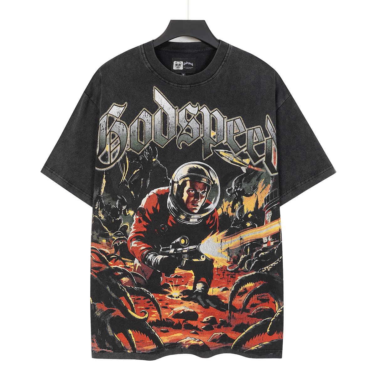Godspeed Astronaut Sun-Eye Graphic T-Shirt — hero