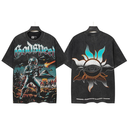 Godspeed Astronaut Sun-Eye Graphic T-Shirt — hero