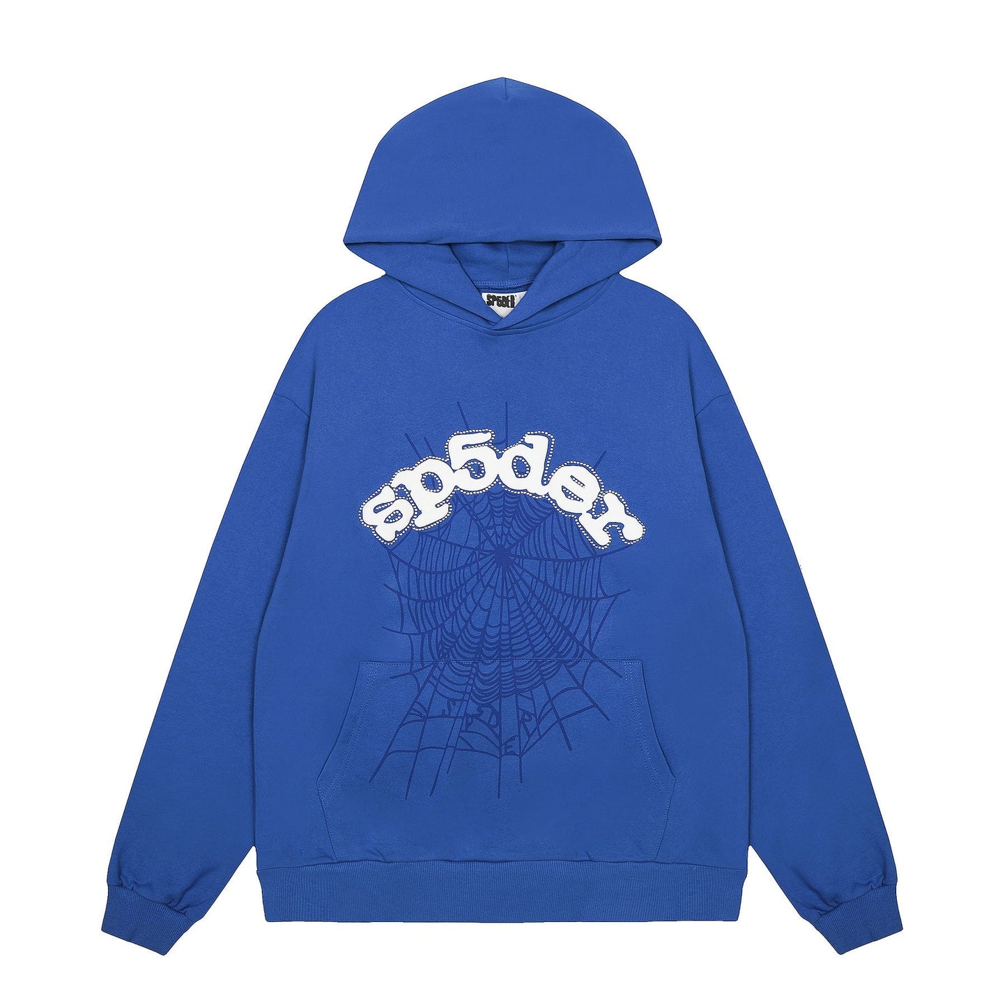 Sp5der Spiderweb Graphic Pullover Hoodie — front