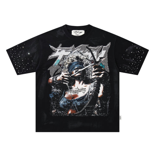 BKYS Revival Rhinestone Portrait Graphic T-Shirt — hero
