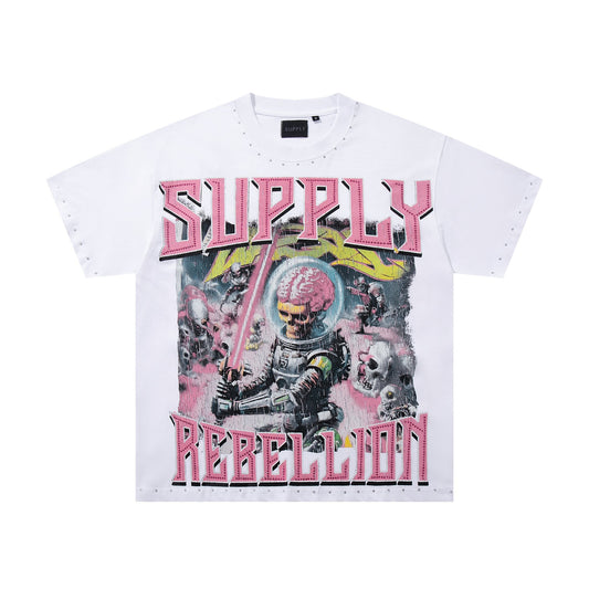SUPPLY TEE Rebellion Astronaut Graphic T-Shirt — hero