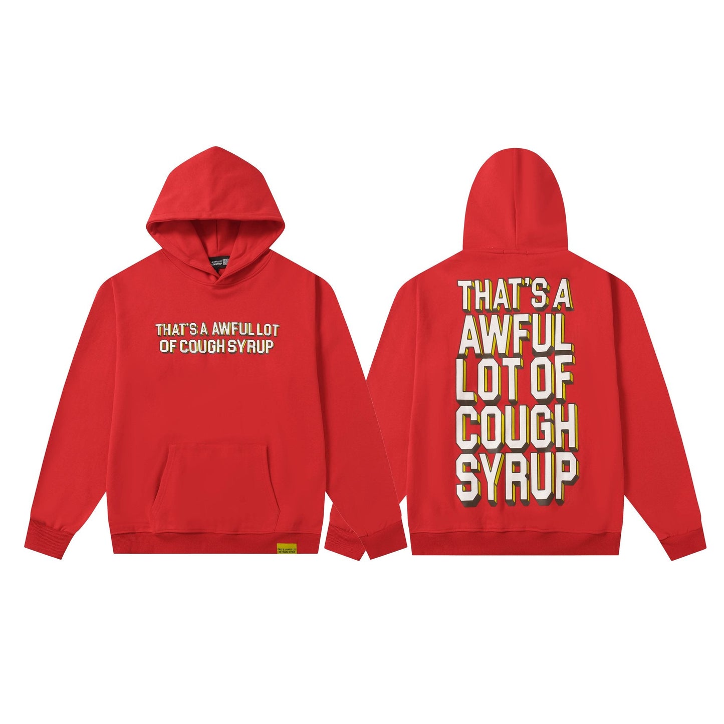 THAT'S A AWFUL LOT OF COUGH SYRUP Angel Tears Graphic Hoodie — hero