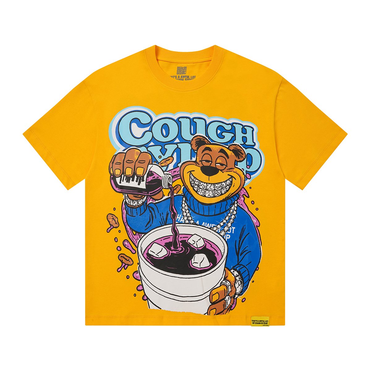 THAT'S A AWFUL LOT OF COUGH SYRUP Cartoon Graphic T-Shirt — hero