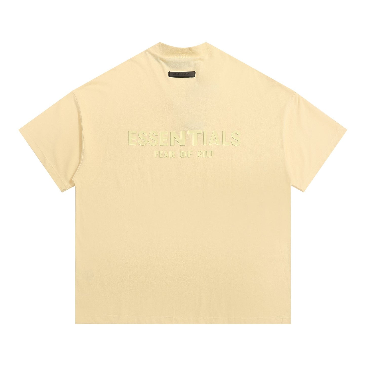 ESSENTIALS V-Notch Back Wordmark T-Shirt — back