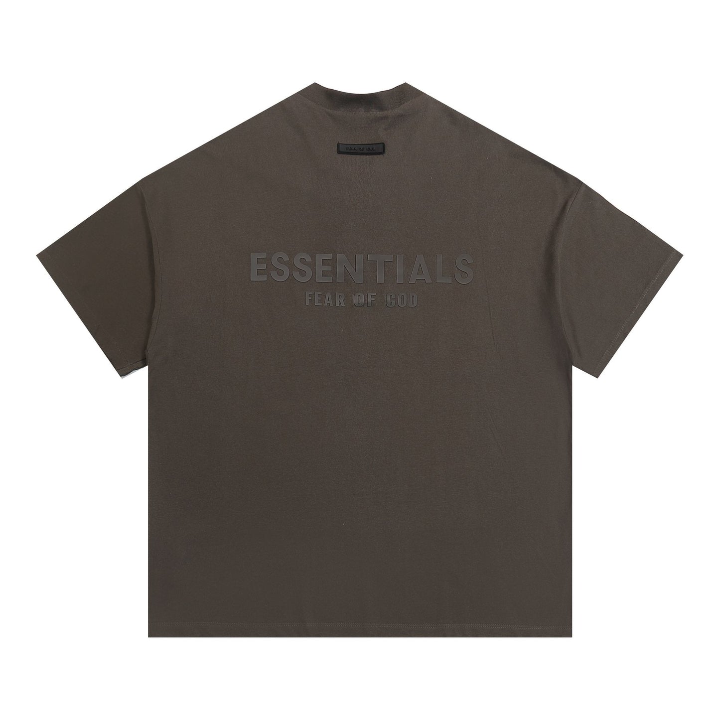 ESSENTIALS V-Notch Back Wordmark T-Shirt — back