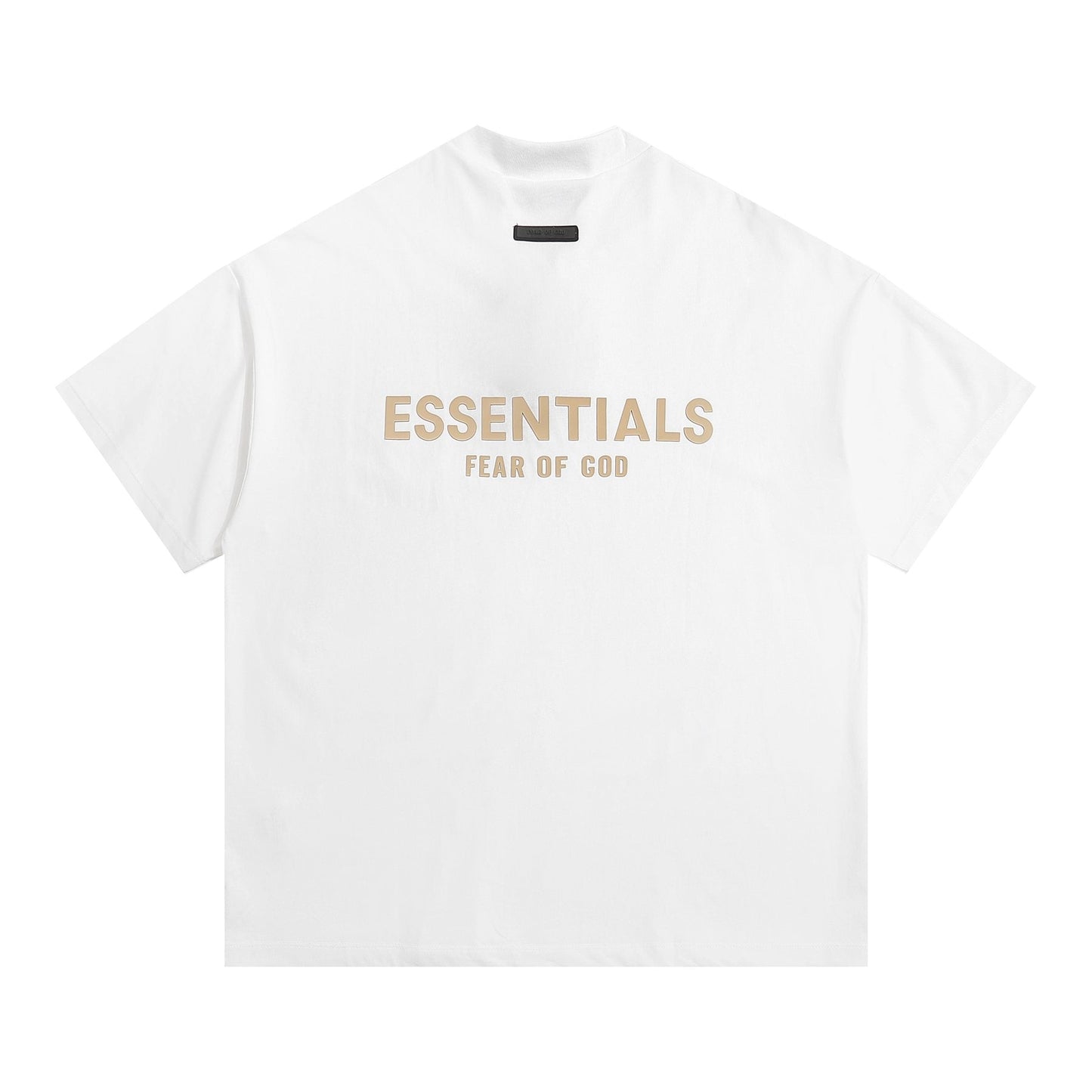 ESSENTIALS V-Notch Back Wordmark T-Shirt — back