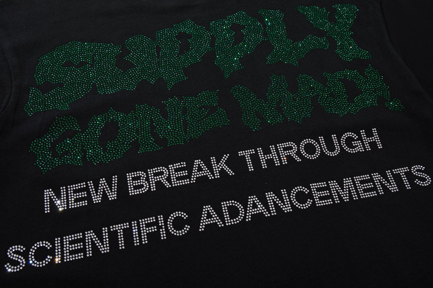 SUPPLY TEE Scientist Lab Studded Graphic T-Shirt — detail