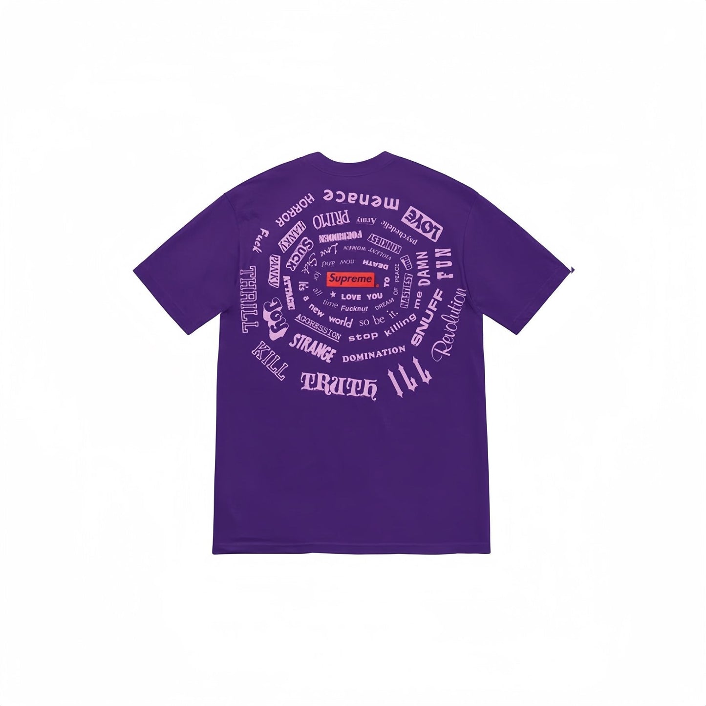 Supreme Spiral Graphic T-Shirt — back