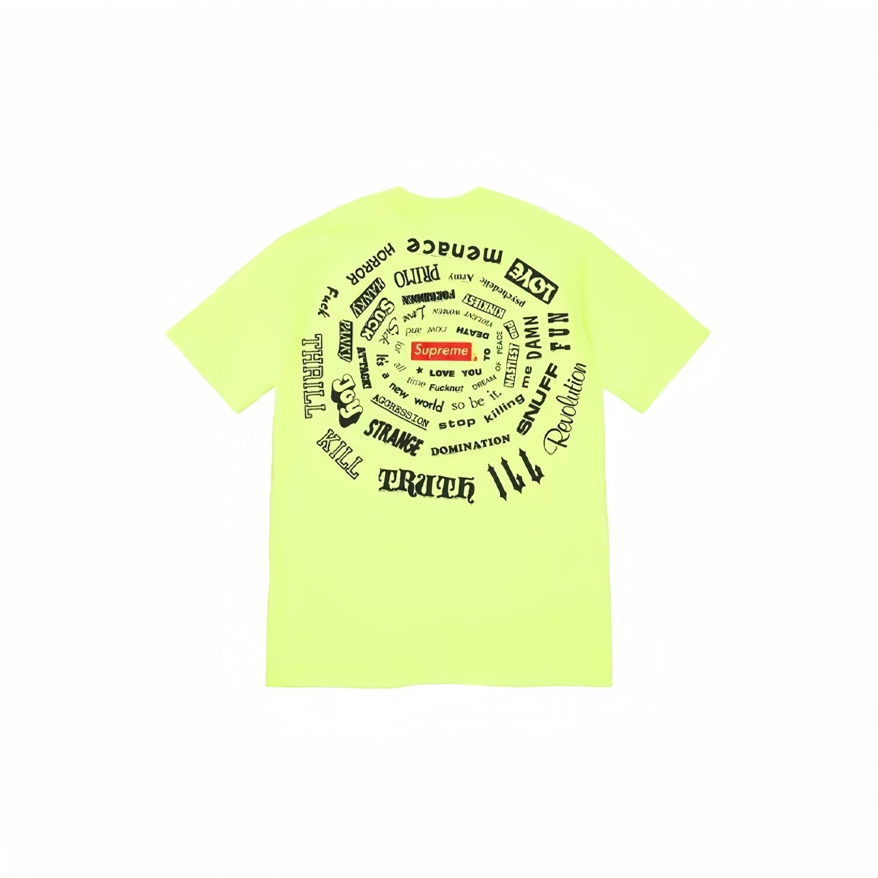 Supreme Spiral Graphic T-Shirt — back