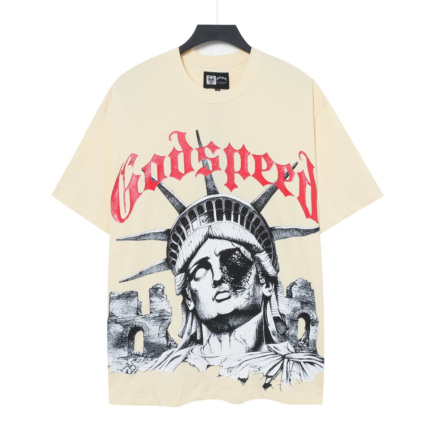 Godspeed Statue of Liberty Graphic T-Shirt — front