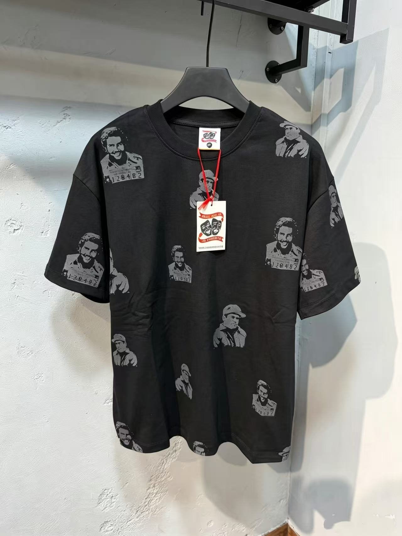 ASAALL All-Over Portrait Graphic Short-Sleeve T-Shirt — front