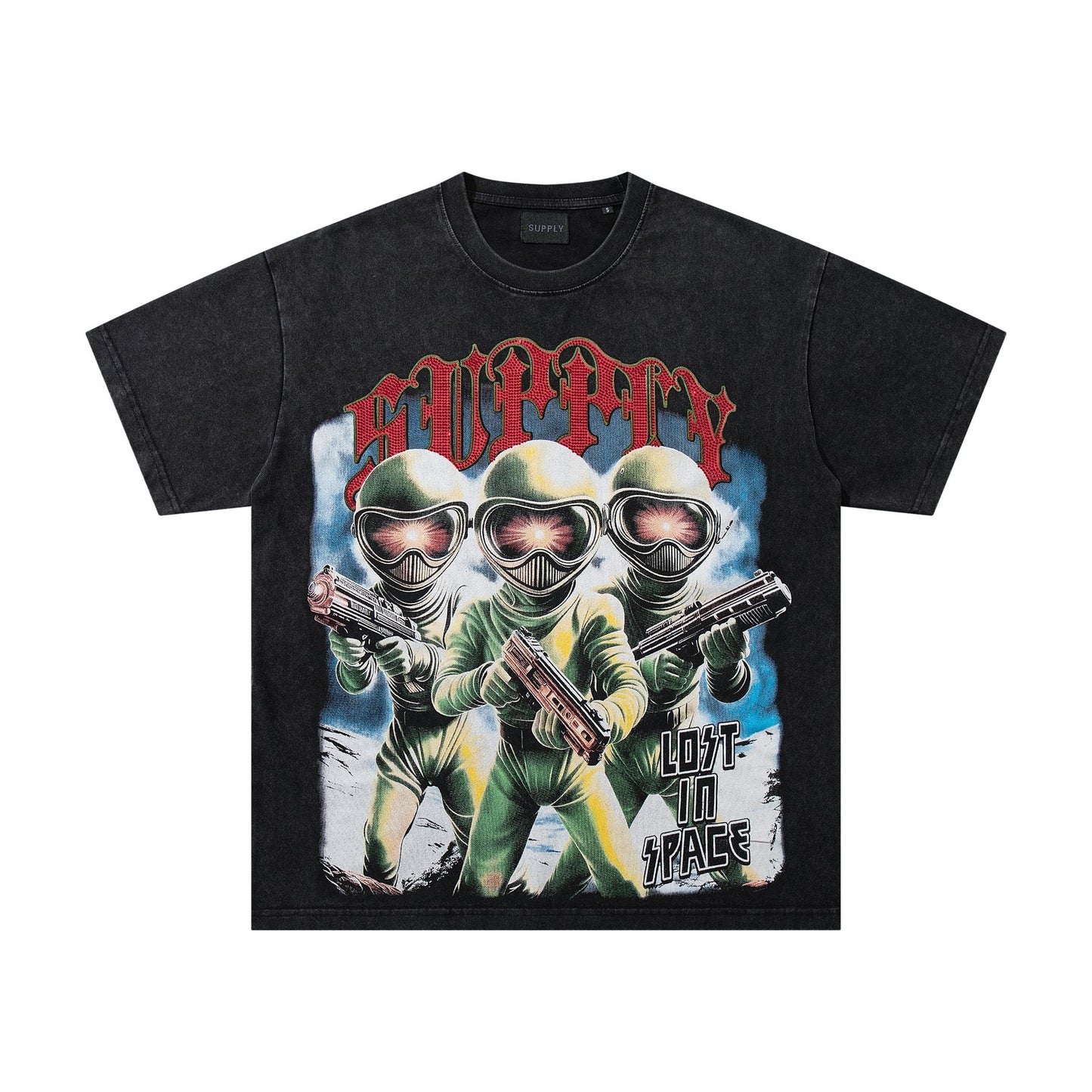 SUPPLY TEE Astronaut Graphic Short-Sleeve T-Shirt — front