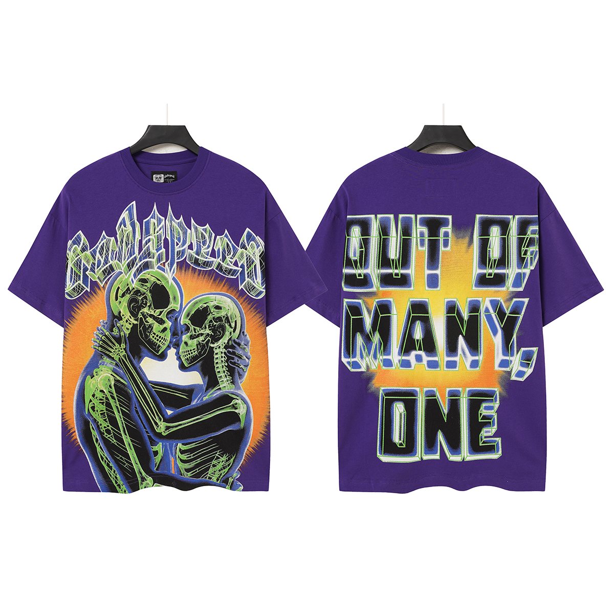Godspeed Out of Many, One Skeleton Graphic T-Shirt — hero