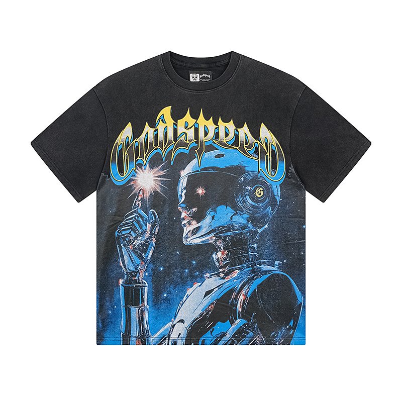 Godspeed Robot Graphic Short-Sleeve T-Shirt — hero