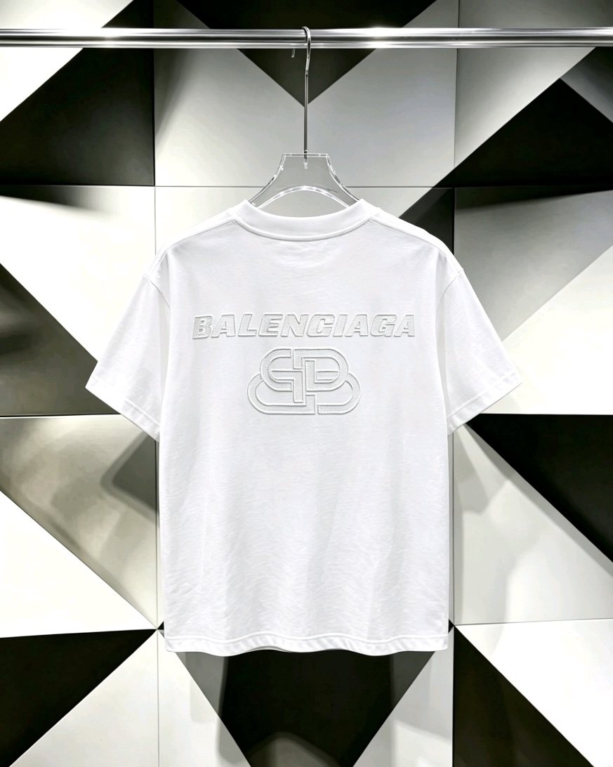 Balenciaga Tonal Logo Graphic T-Shirt — back