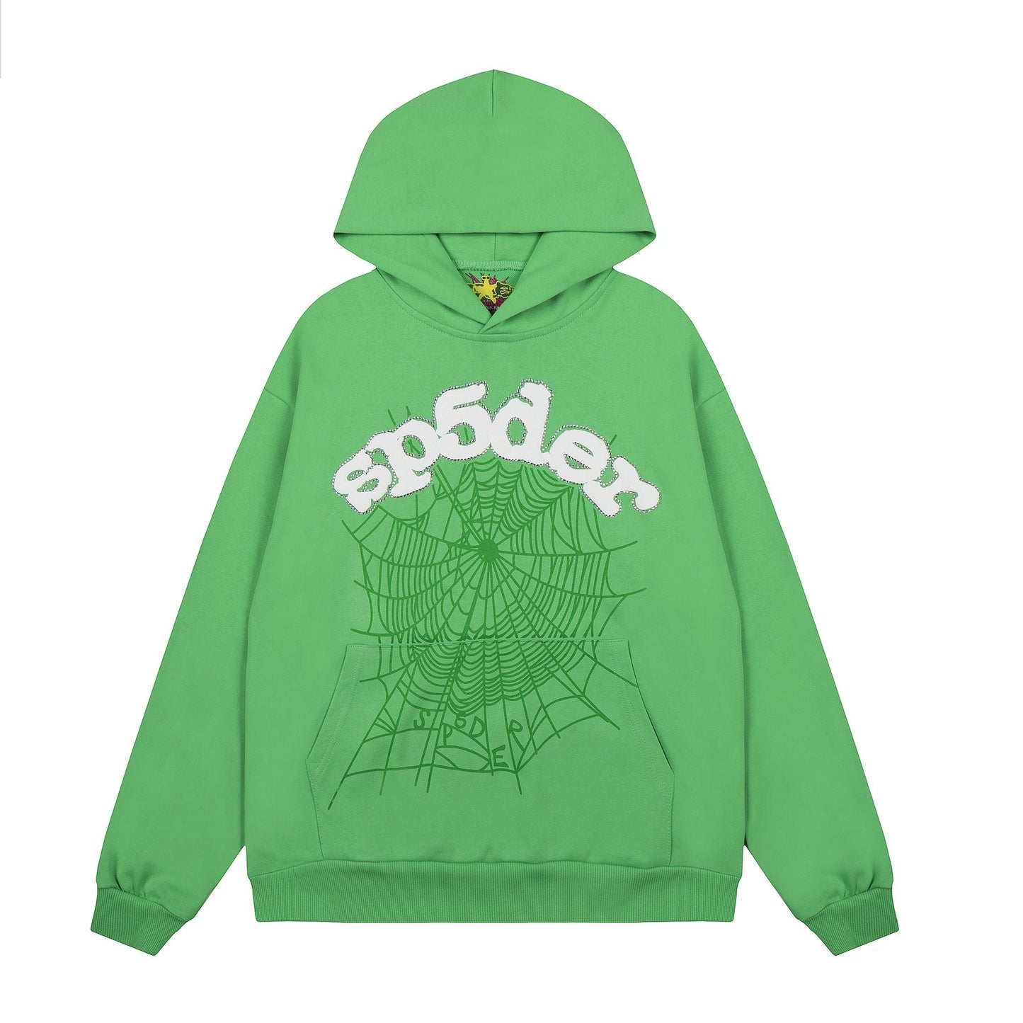 Sp5der Spiderweb Graphic Hoodie — front
