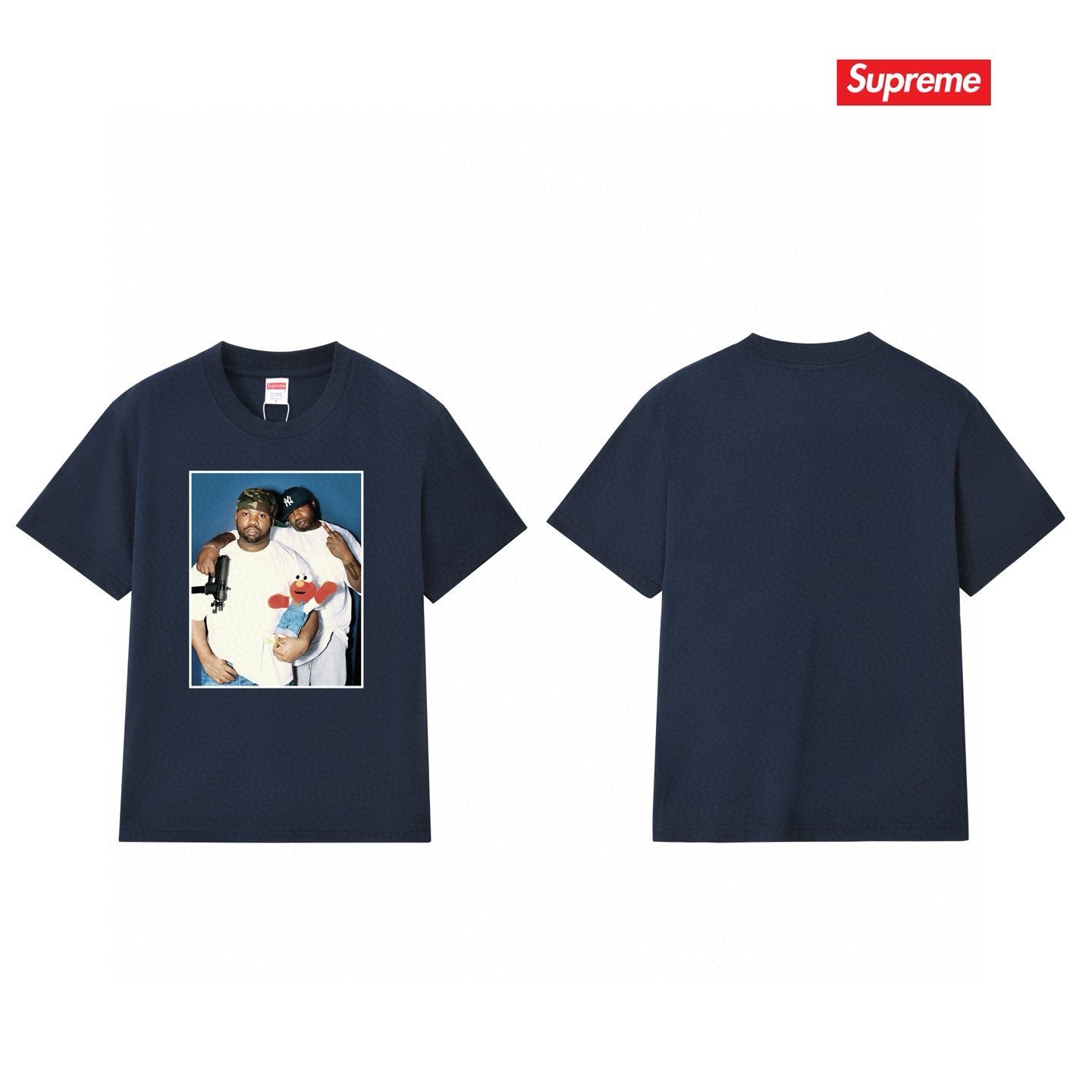 Supreme Two-Person Photo Graphic T-Shirt — front