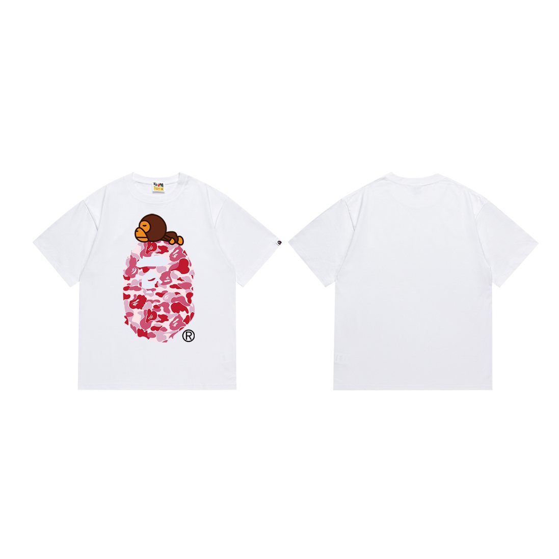 BAPE Camo Head Graphic Short-Sleeve T-Shirt — front