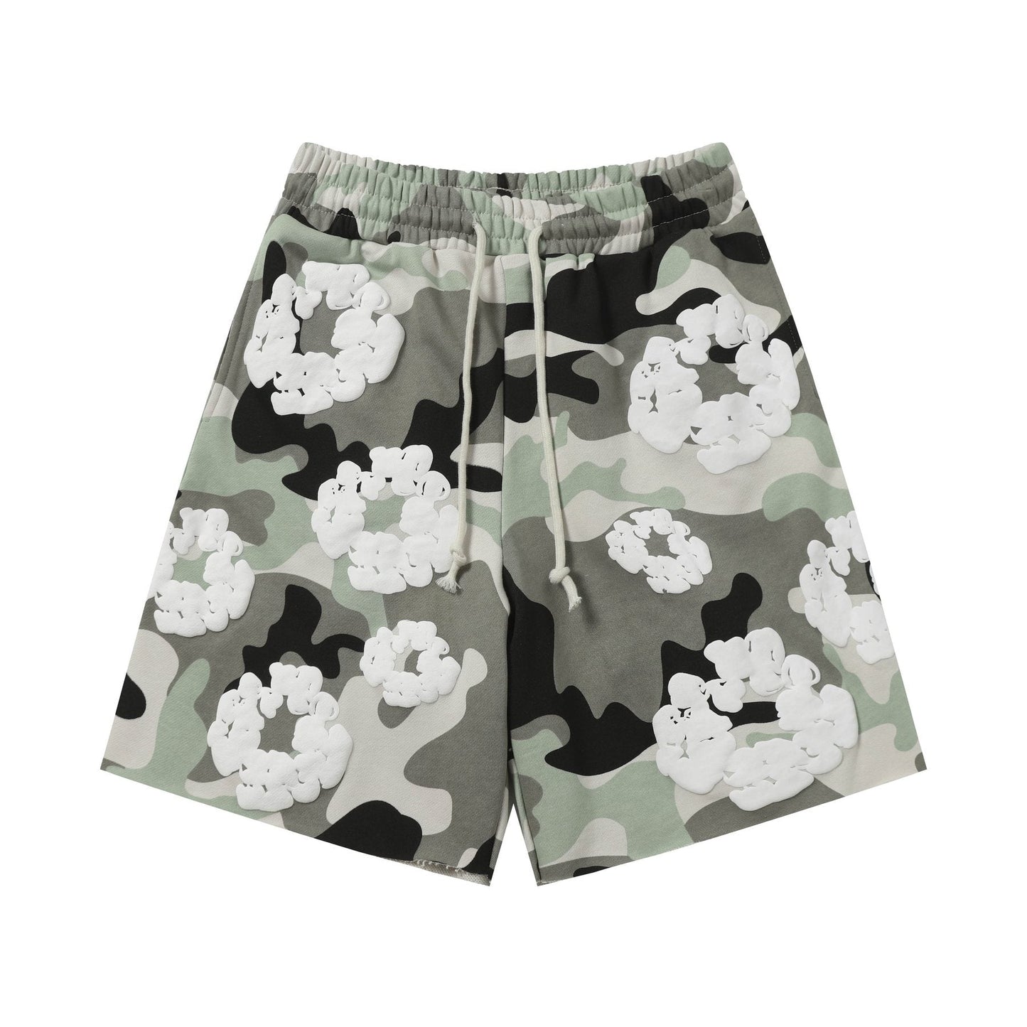 DENIM TEARS Cotton Flower Camo Short-Sleeve Set — front